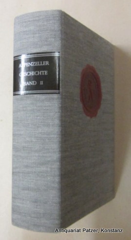 Imagen del vendedor de Appenzell Ausserrhoden (von 1597 bis zur Gegenwart). (Urnsch, Schoop), 1972. Mit 72 meist ganzseitigen und teils farbigen Tafelabbildungen. X, 711 S. Orig.-Leinenband mit geprgtem, rotem Siegel auf dem Vorderdeckel und Rckenschild. (Appenzeller Geschichte. Zur 450-Jahrfeier des Appenzellerbundes 1513-1963, Band II). a la venta por Jrgen Patzer