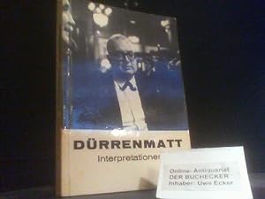 Seller image for Zum Drama Friedrich Drrenmatts. Zwei Modellinterpretationen zur Wesensdeutung des modernen Dramas. for sale by Der Buchecker