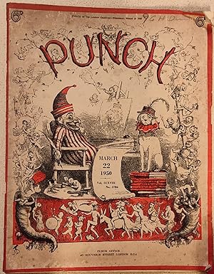 Seller image for Punch or the London Charivari Wednesday, March 22 1950 / Angela Milne "Notes For An Ideal Article" / J B Boothroyd "Three In A Bar" / Bernard Hollowood "Thimble Pickers And Mould Runners" / G D R Davies "Anything They Can Do We Can Do Better" for sale by Shore Books