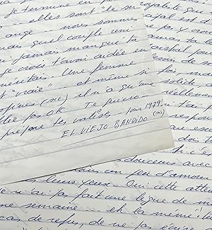 Seller image for Longue et violente lettre de Jacques Mesrine "le degr de haine que j'atteins me fait peur" for sale by Traces Ecrites