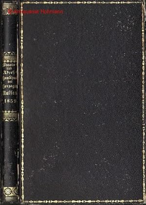 Bild des Verkufers fr Staats- und Adre-Handbuch des Herzogthums Nassau fr das Jahr 1859. zum Verkauf von Antiquariat Hohmann