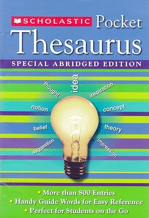 Scholastic Pocket Thesaurus Special Abridged Edition