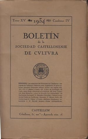 Seller image for Boletin de la Sociedad Castellonense de Cultura. - Tomo XV - Cuaderno IV for sale by PRISCA