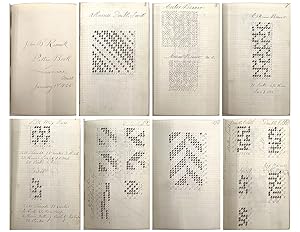 c.1865 Lawrence, Mass. Textile Mill Weaving Pattern Manuscript Book