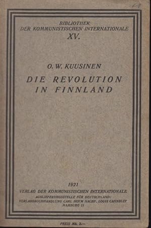 Seller image for Die revolution in Finnland for sale by PRISCA