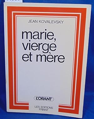 Seller image for marie, vierge et Mre for sale by librairie le vieux livre