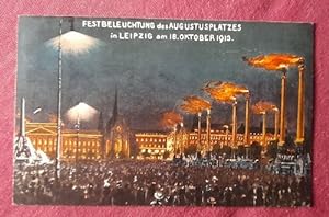 Ansichtskarte AK Festbeleuchtung in Leipzig am 18. Oktober 1913 (Zur Weihe des Völkerschlachtdenk...