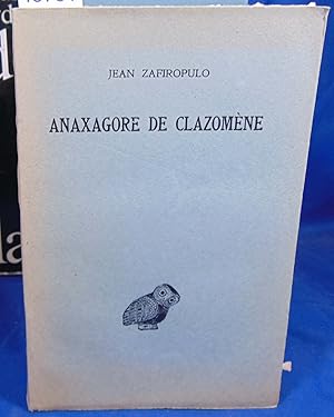 Image du vendeur pour Anaxagore de Clazomne mis en vente par librairie le vieux livre