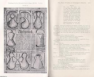 Imagen del vendedor de Some Early Treatises on Technological Chemistry: Supplement II. This is an original article from the Proceedings of the Glasgow Philosophical Society, 1909. a la venta por Cosmo Books