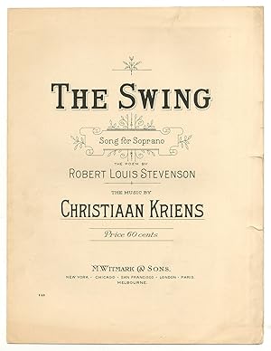 Bild des Verkufers fr [Sheet music]: The Swing: Song for Soprano zum Verkauf von Between the Covers-Rare Books, Inc. ABAA