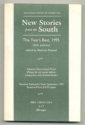 Seller image for New Stories from the South: The Year's Best, 1995. Tenth Edition for sale by Between the Covers-Rare Books, Inc. ABAA