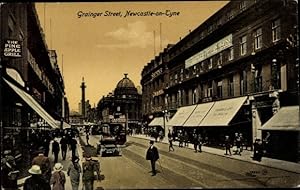Ansichtskarte / Postkarte Newcastle upon Tyne Northumberland England, Grainger Street