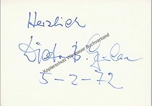 Seller image for Original Autogramm Dieter B. Gerlach (1942-2022) /// Autograph signiert signed signee for sale by Antiquariat im Kaiserviertel | Wimbauer Buchversand