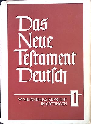 Bild des Verkufers fr Die drei ersten Evangelien. Das Neue Testament Deutsch; Bd. 1 zum Verkauf von books4less (Versandantiquariat Petra Gros GmbH & Co. KG)