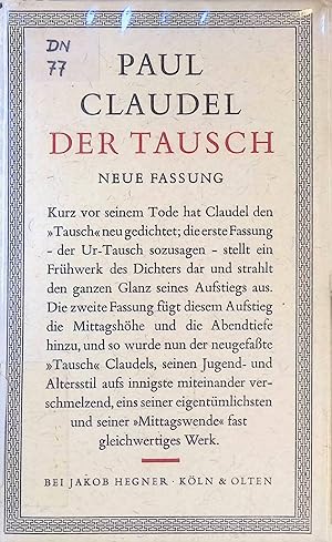 Bild des Verkufers fr Der Tausch. zum Verkauf von books4less (Versandantiquariat Petra Gros GmbH & Co. KG)