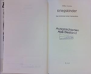 Seller image for Kriegskinder for sale by books4less (Versandantiquariat Petra Gros GmbH & Co. KG)