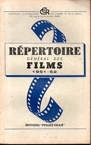 Répertoire général des films. "Année cinématographique" 1951-52