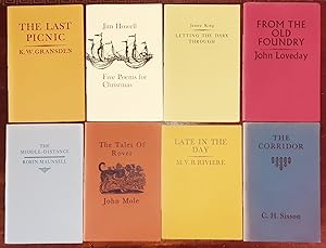 Imagen del vendedor de MANDEVILLE PRESS 8 Volumes The Last Picnic, Five Poems for Christmas, Letting the Dark Through, From the Old Foundry, The Tales of Rover, The Middle-Distance, Late in the Day, The Corridor a la venta por Rothwell & Dunworth (ABA, ILAB)