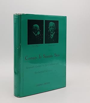 Seller image for CONTRASTS IN SCIENTIFIC STYLE Research Groups in the Chemical and Biochemical Sciences for sale by Rothwell & Dunworth (ABA, ILAB)