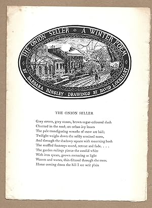 Seller image for The Onion Seller - A Winter Poem [Signed] for sale by The Bookshop at Beech Cottage