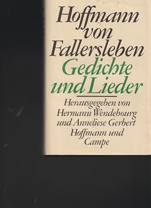 Bild des Verkufers fr Gedichte und Liebe. Hrsg. von Hermann Wendebourg und Anneliese Gerbert. zum Verkauf von Ant. Abrechnungs- und Forstservice ISHGW