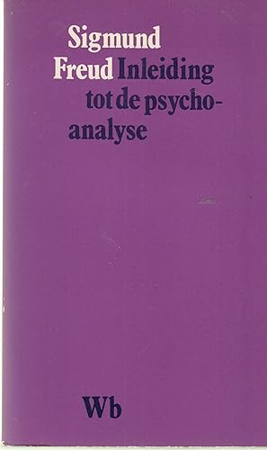 Bild des Verkufers fr Inleiding tot de psycho-analyse zum Verkauf von PRISCA