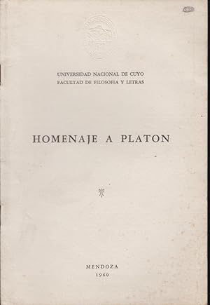 Imagen del vendedor de Homenaje a Platon a la venta por PRISCA