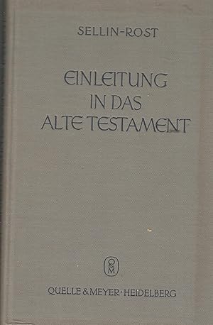 Imagen del vendedor de Einleitung in das Alte Testament a la venta por PRISCA