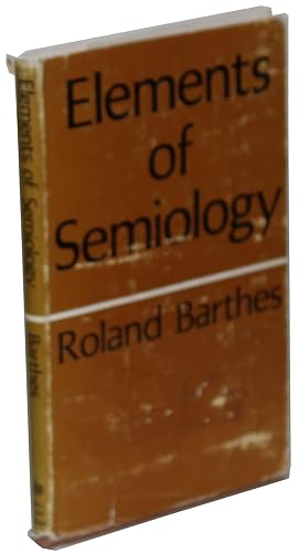 Seller image for Elements of Semiology for sale by Better Read Than Dead