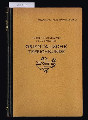 Bild des Verkufers fr Handbuch der Orientalischen Teppichkunde. [.] Mit einer Einfhrung von Richard Graul. Mit 152 teilweise ganzseitigen Textabbildungen, 1 Titelbild, 16 mehrfarbigen Tafeln, 12 Motivblttern, 1 Karte. zum Verkauf von Hatt Rare Books ILAB & CINOA