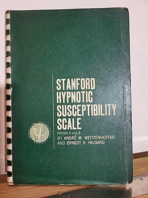 Imagen del vendedor de Stanford Hypnotic Susceptibility Scale, Forms A and B a la venta por Losaw Service