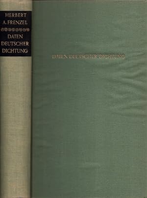 Image du vendeur pour Daten deutscher Dichtung: Chronologischer Abriss der deutschen Literaturgeschichte von den Anfngen bis zur Gegenwart. mis en vente par Buch von den Driesch