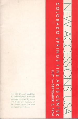 New Accessions USA: Colorado Springs Fine Arts Center July 1-September 5 1954