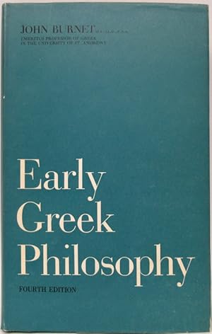 Early Greek Philosophy. Uniform With This Book. Studies of the Greek Poets by John Addington Symo...