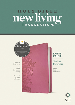 Immagine del venditore per NLT Large Print Thinline Reference Bible, Filament Enabled Edition (Red Letter, Leatherlike, Peony Pink) (Leather / Fine Binding) venduto da BargainBookStores