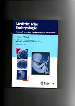 Bild des Verkufers fr Thomas W. Sadler, Drews, Medizinische Embryologie / 10. Auflage / Taschenlehrbuch zum Verkauf von sonntago DE