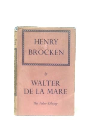 Image du vendeur pour Henry Brocken mis en vente par World of Rare Books