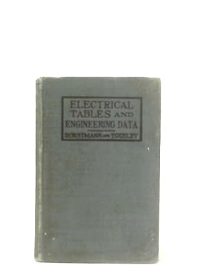 Immagine del venditore per Electrical Tables and Engineering Data venduto da World of Rare Books