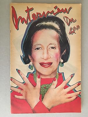 Andy Warhol's Interview December 1980 Volume X No 12 / Diana Vreeland (cover)