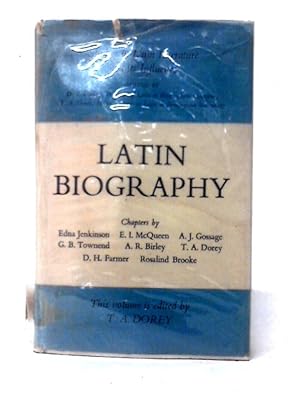 Seller image for Latin Biography; (Studies In Latin Literature And Its Influence) for sale by World of Rare Books