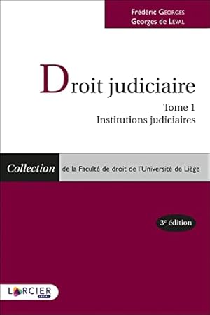 Image du vendeur pour Droit judiciaire: Tome 1, Institutions judiciaires mis en vente par WeBuyBooks