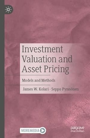 Seller image for Investment Valuation and Asset Pricing: Models and Methods by Kolari, James W., Pynnönen, Seppo [Paperback ] for sale by booksXpress