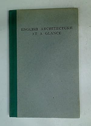Imagen del vendedor de English Architecture At A Glance a la venta por Redux Books