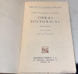 Image du vendeur pour Coleccion De Escritores Mexicanos 2: Obras Historicas mis en vente par Once Upon A Time