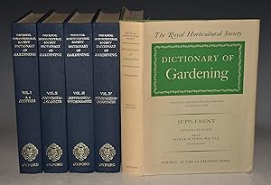 Seller image for Dictionary of Gardening. The Royal Horticultural Society. A Practical & scientific Encyclopaedia of Horticulture. Ed.by F.J.Chittenden. Second edition by P.M.Synge: PLUS Supplement VOLUME. for sale by PROCTOR / THE ANTIQUE MAP & BOOKSHOP