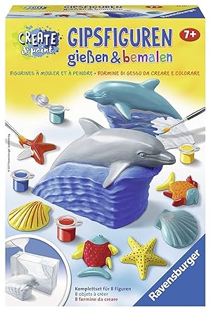 Ravensburger 285211 - Create & Paint - Delfin - Gipsfiguren giessen & bemalen