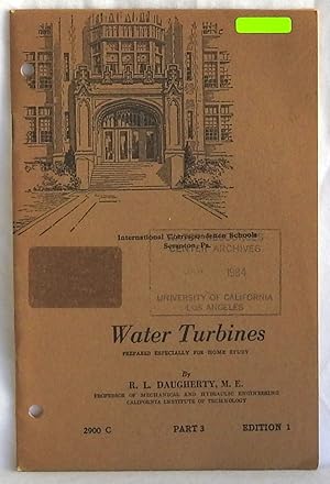 Seller image for Water Turbines (Part 3) Serial 2900C Edition 1 for sale by Argyl Houser, Bookseller