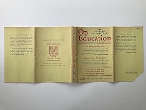 Imagen del vendedor de DUST JACKET for On Education: Two Classics Reprinted in One Volume a la venta por River House Books