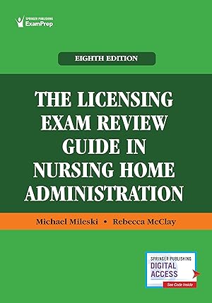 Bild des Verkufers fr The Licensing Exam Review Guide in Nursing Home Administration zum Verkauf von moluna