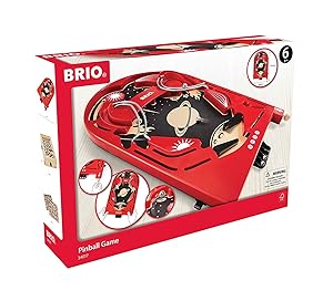 Brio 34017 - Holzflipper Space, Safari Flipperspiel, Geschicklichkeitsspiel
